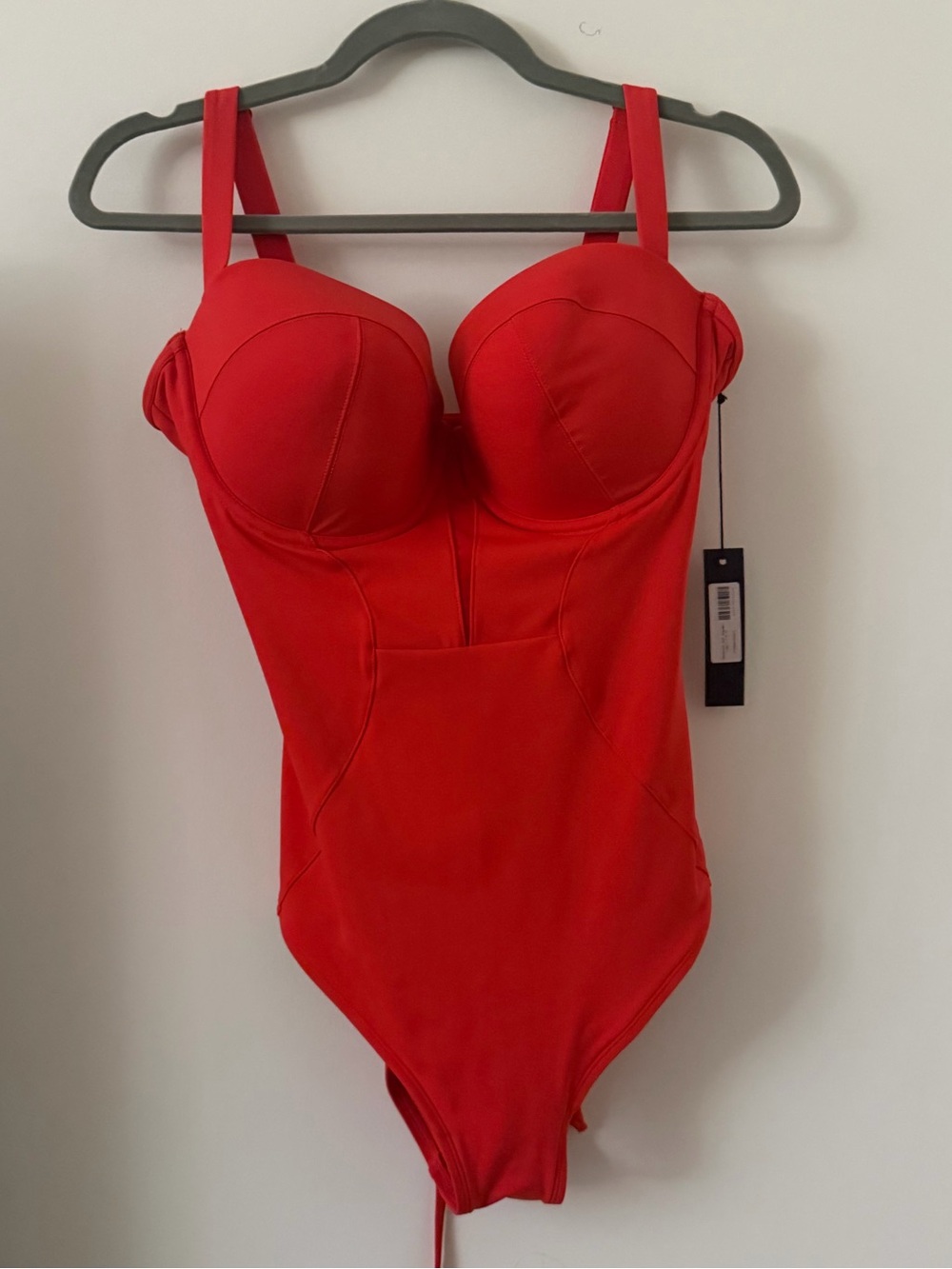 NWT TA3 Bombshell Sculpting One Piece Swimsuit Red L F-H Regular/Long